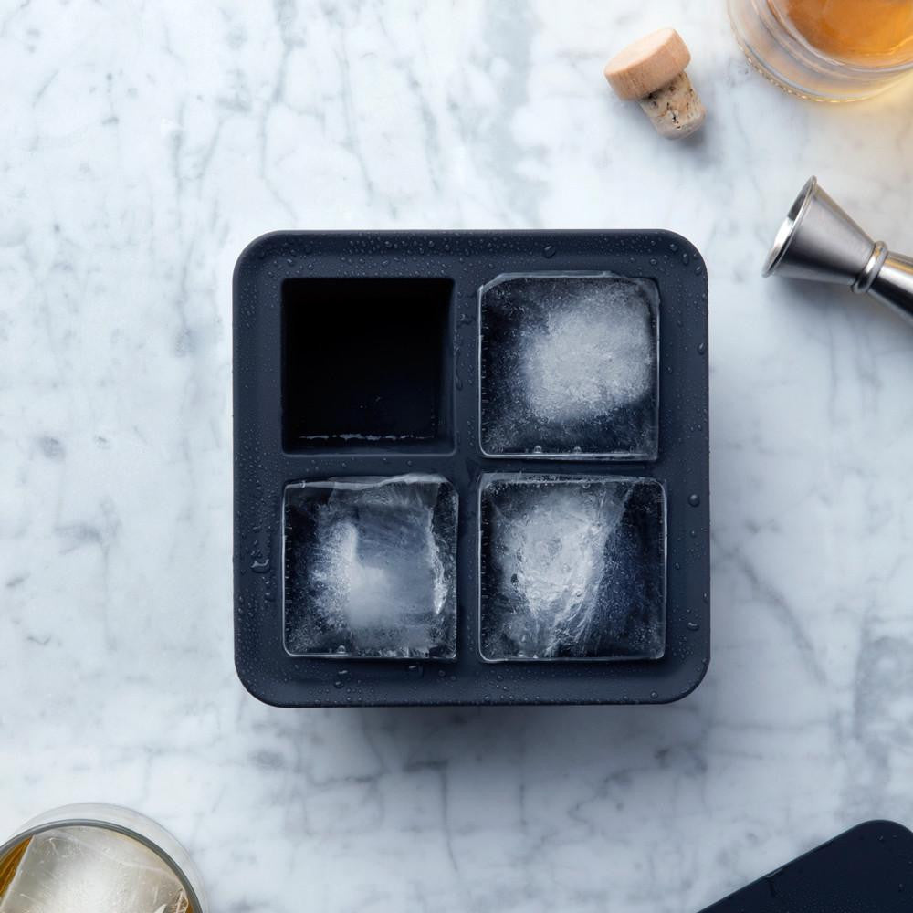 W&P Design Extra Large Black Marble Ice Cube Tray - Jane Leslie and Co.