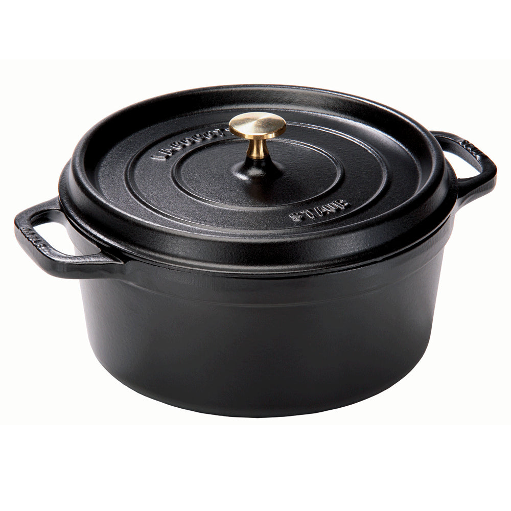  STAUB Cast Iron Dutch Oven 4-qt Round Cocotte, Made in